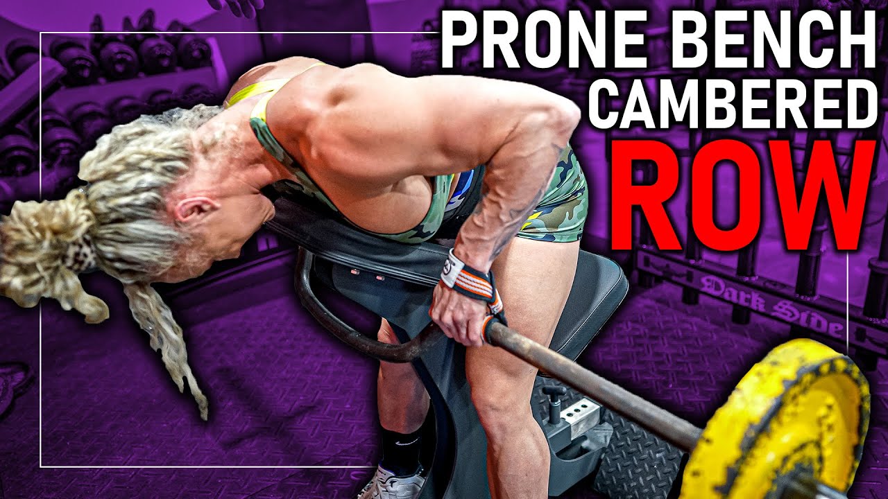Seated Prone Bench Cambered Bar Row (GET A HUGE BACK)